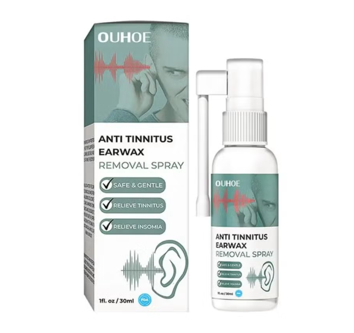 OUHOE ANTI TINNITUS EARWAX REMOVAL 30 мл (Цена по факту)